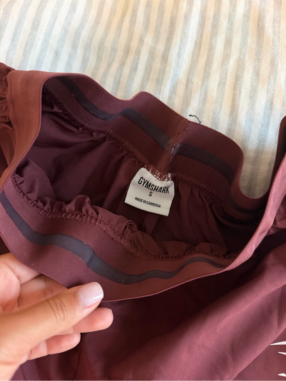 Gymshark Burgundy Shorts Size Small - Picture 4 of 5